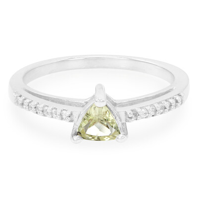 Anillo en plata con Apatita canadiense