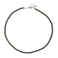 Collar en plata con  Pirita