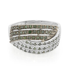 Anillo en plata con Diamante fantasía