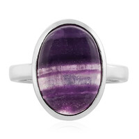 Anillo en plata con Fluorita