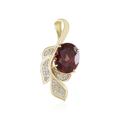 Colgante en oro con Zircón rosado (de Melo)