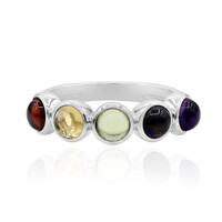 Anillo en plata con Granate de Mozambique