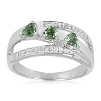 Anillo en plata con Turmalina Paraíba