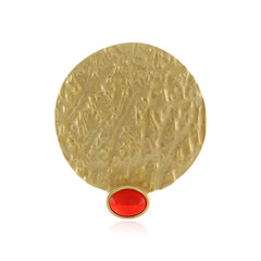 Colgante en plata con Ópalo rojo de Etiopía