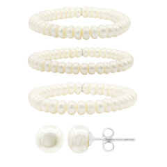 Set en plata con Perla Freshwater (TPC)