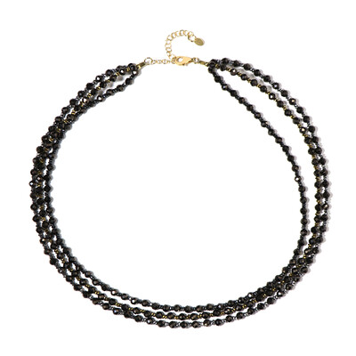 Collar en plata con Espinela negra