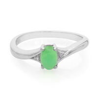 Anillo en plata con Crisoprasa imperial