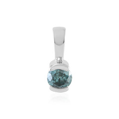 Colgante en oro con Diamante azul cielo I2