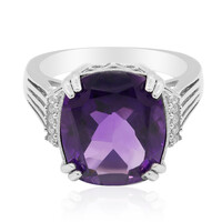 Anillo en plata con Amatista de Marruecos