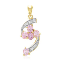 Colgante en plata con Zafiro Padparadscha