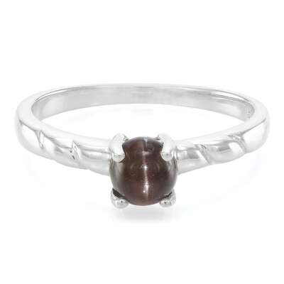 Anillo en plata con Escapolita ojo de gato