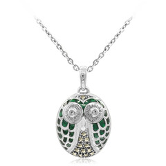 Collar en plata con Topacio blanco