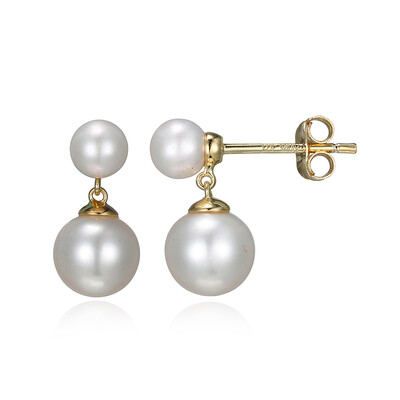 Pendientes en plata con Perla Freshwater