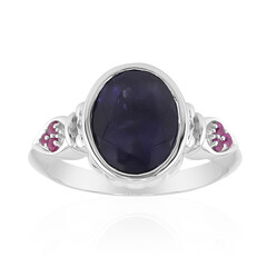 Anillo en plata con Iolita de Madagascar (Remy Rotenier)