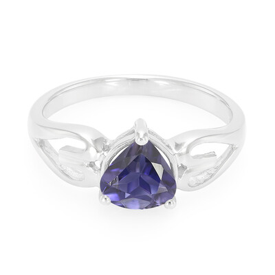 Anillo en plata con Iolita de Orissa