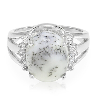 Anillo en plata con Ágata dendrítica