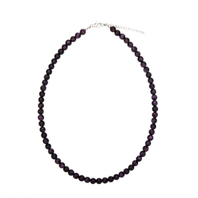 Collar en plata con Stichtita