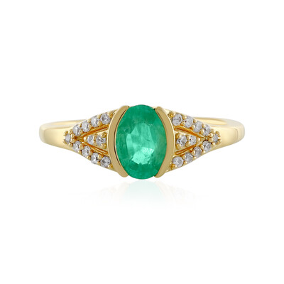 Anillo en plata con Esmeralda de Colombia