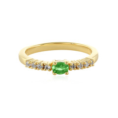 Anillo en plata con Tsavorita