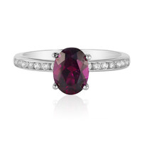 Anillo en plata con Rodolita