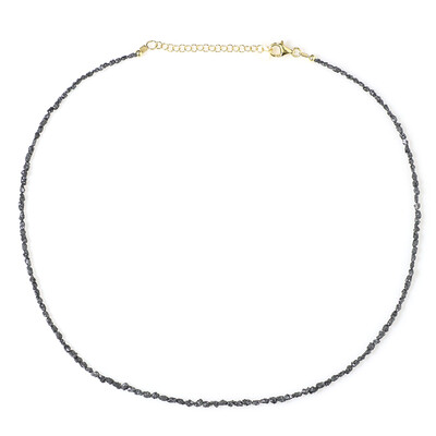Collar en plata con Diamante negro