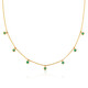 Collar en oro con Esmeralda de Zambia AAA (de Melo)