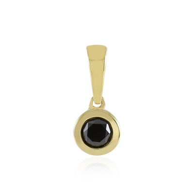 Colgante en oro con Diamante negro