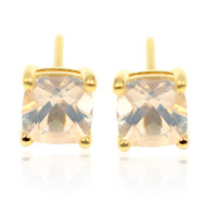 Pendientes en plata con Cuarzo azul lunar