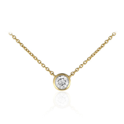 Collar en plata con Topacio blanco