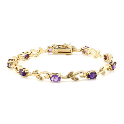 Brazalete en plata con Amatista