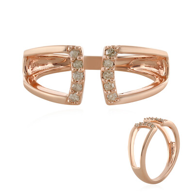Anillo en plata con Diamante I4 (J)