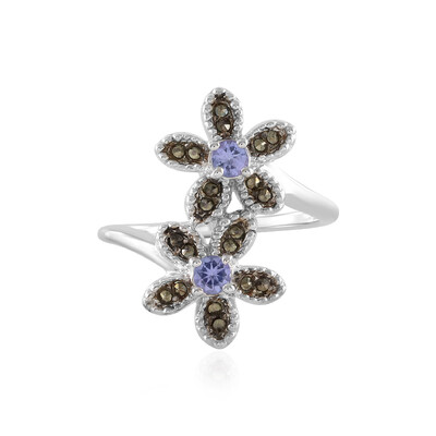 Anillo en plata con Tanzanita