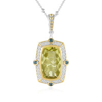 Collar en plata con Cuarzo del Ouro Verde (Dallas Prince Designs)