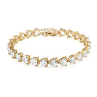 Brazalete en plata con Topacio blanco