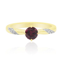 Anillo en oro con Rodolita