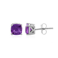 Pendientes en plata con Amatista de Siberia
