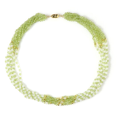 Collar en plata con Peridoto (Riya)
