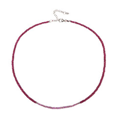 Collar en plata con Rubí de Madagascar