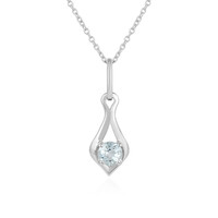 Collar en plata con Aguamarina