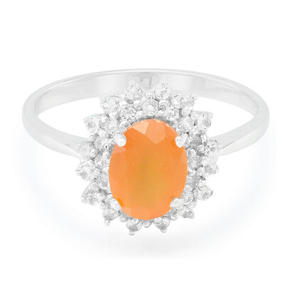 Anillo en plata con Cornalina