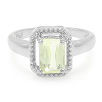 Anillo en plata con Cuncita amarillo canario