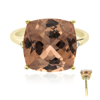 Anillo en oro con Turmalina neón del Congo (CIRARI)
