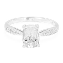 Anillo en plata con Goshenita