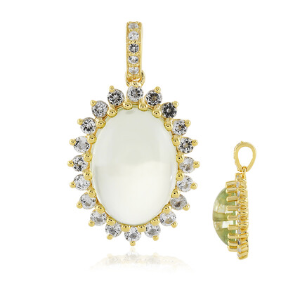 Colgante en plata con Amatista verde
