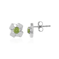 Pendientes en plata con Peridoto (de Melo)