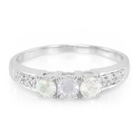 Anillo en plata con Turmalina cuprífera