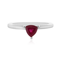 Anillo en plata con Rubí de Madagascar