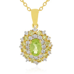 Collar en plata con Peridoto