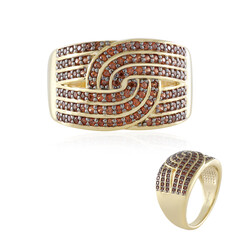 Anillo en plata con Zircón champán