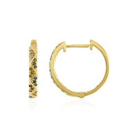 Pendientes en plata con Diamante champán PK